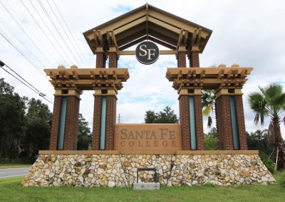 Santa Fe College Entrance Signage