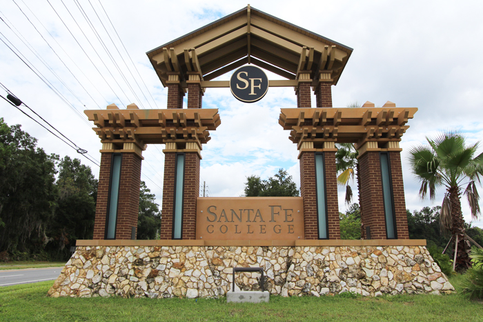 Santa Fe College Entrance Signage